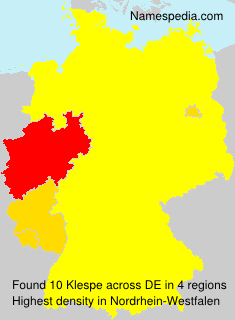 Surname Klespe in Germany Surname Klespe in Germany
