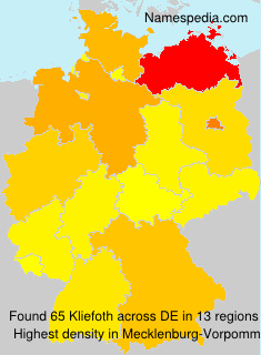 Surname Kliefoth in Germany Surname Kliefoth in Germany