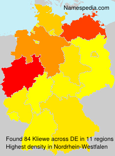 Surname Kliewe in Germany Surname Kliewe in Germany
