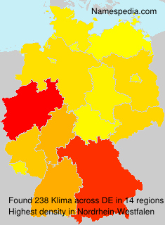 Surname Klima in Germany Surname Klima in Germany