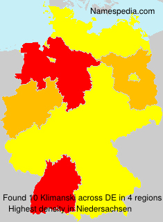 Surname Klimanski in Germany Surname Klimanski in Germany