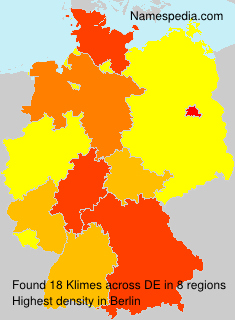 Surname Klimes in Germany Surname Klimes in Germany