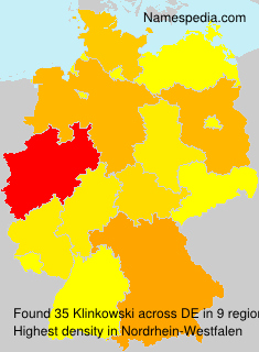 Surname Klinkowski in Germany Surname Klinkowski in Germany