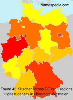 Surname Klitscher in Germany Surname Klitscher in Germany