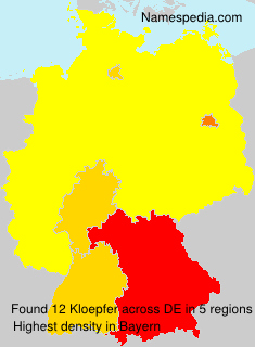 Surname Kloepfer in Germany Surname Kloepfer in Germany