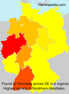 Surname Klomfass in Germany Surname Klomfass in Germany