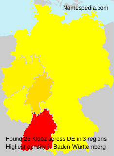 Surname Klooz in Germany Surname Klooz in Germany