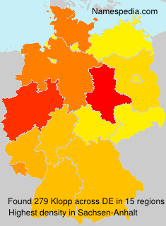 Surname Klopp in Germany Surname Klopp in Germany