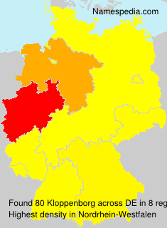 Surname Kloppenborg in Germany Surname Kloppenborg in Germany