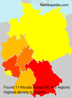 Surname Klouda in Germany Surname Klouda in Germany