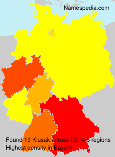 Surname Klusak in Germany Surname Klusak in Germany
