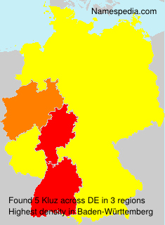 Surname Kluz in Germany Surname Kluz in Germany