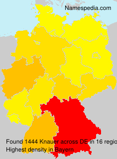 Surname Knauer in Germany Surname Knauer in Germany