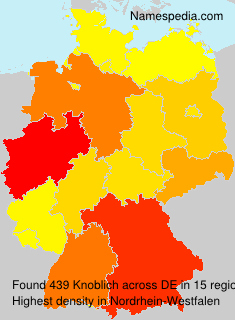 Surname Knoblich in Germany Surname Knoblich in Germany