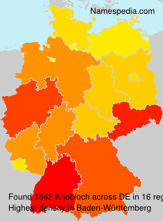 Surname Knobloch in Germany Surname Knobloch in Germany