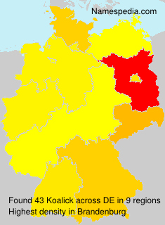 Surname Koalick in Germany Surname Koalick in Germany