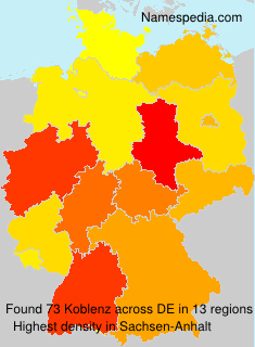 Surname Koblenz in Germany Surname Koblenz in Germany