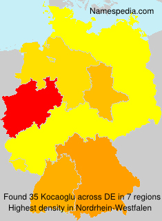 Surname Kocaoglu in Germany Surname Kocaoglu in Germany