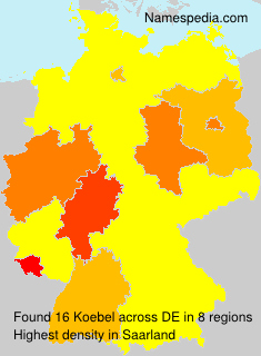 Surname Koebel in Germany Surname Koebel in Germany