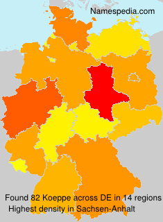 Surname Koeppe in Germany