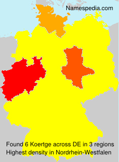Surname Koertge in Germany Surname Koertge in Germany