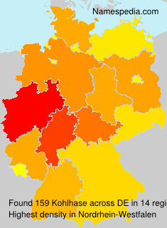 Surname Kohlhase in Germany Surname Kohlhase in Germany