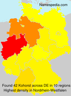 Surname Kohorst in Germany Surname Kohorst in Germany