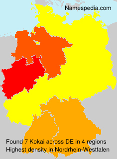 Surname Kokai in Germany Surname Kokai in Germany