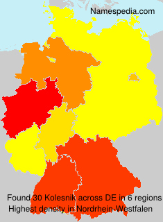 Surname Kolesnik in Germany Surname Kolesnik in Germany