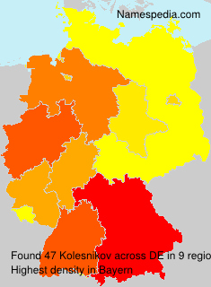 Surname Kolesnikov in Germany Surname Kolesnikov in Germany