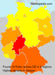 Surname Kolev in Germany Surname Kolev in Germany