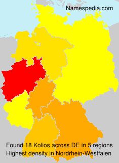 Surname Kolios in Germany Surname Kolios in Germany