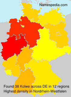 Surname Kolwe in Germany Surname Kolwe in Germany
