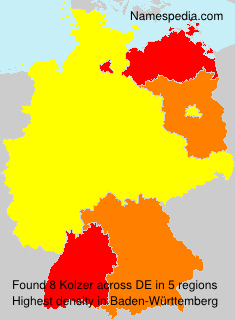 Surname Kolzer in Germany Surname Kolzer in Germany