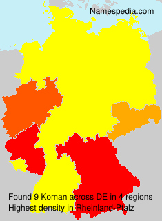 Surname Koman in Germany Surname Koman in Germany