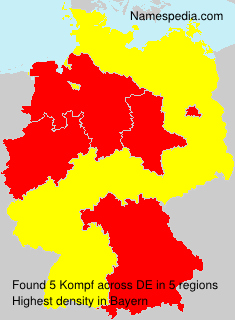Surname Kompf in Germany Surname Kompf in Germany