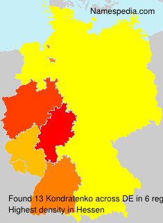 Surname Kondratenko in Germany Surname Kondratenko in Germany