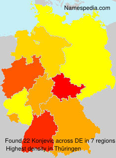 Surname Konjevic in Germany Surname Konjevic in Germany
