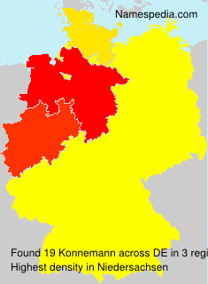 Surname Konnemann in Germany Surname Konnemann in Germany