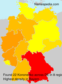 Surname Kononenko in Germany Surname Kononenko in Germany