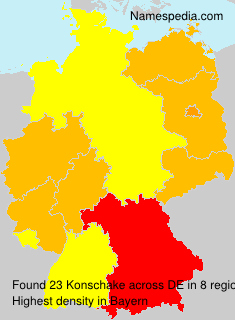 Surname Konschake in Germany Surname Konschake in Germany