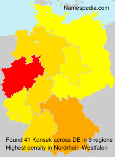 Surname Konsek in Germany Surname Konsek in Germany