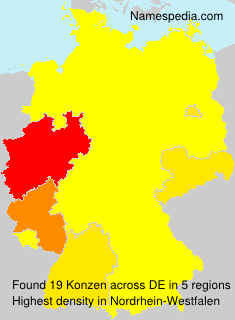 Surname Konzen in Germany Surname Konzen in Germany
