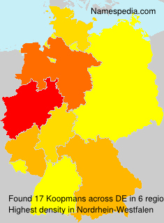 Surname Koopmans in Germany Surname Koopmans in Germany