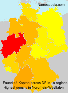Surname Kopton in Germany Surname Kopton in Germany
