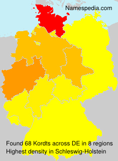 Surname Kordts in Germany Surname Kordts in Germany
