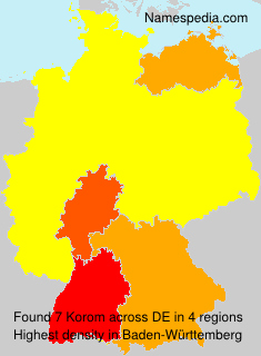 Surname Korom in Germany Surname Korom in Germany