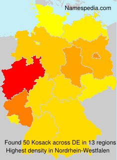 Surname Kosack in Germany Surname Kosack in Germany