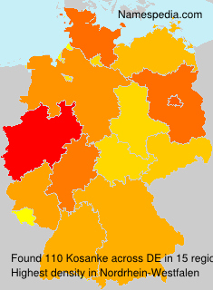 Surname Kosanke in Germany Surname Kosanke in Germany