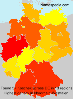 Surname Koschek in Germany Surname Koschek in Germany